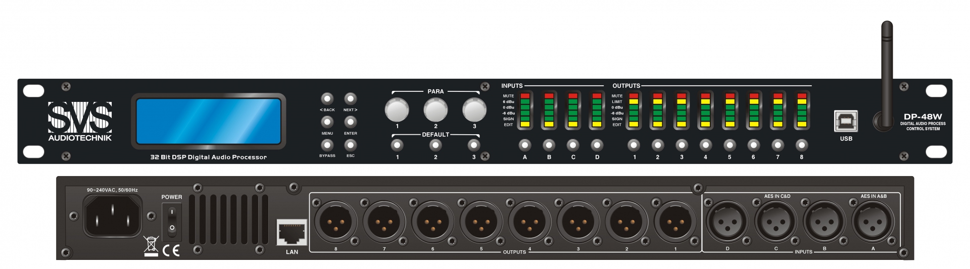 SVS Audiotechnik DP-48W Цифровой процессор: 4 входа 8 выходов в Нальчике