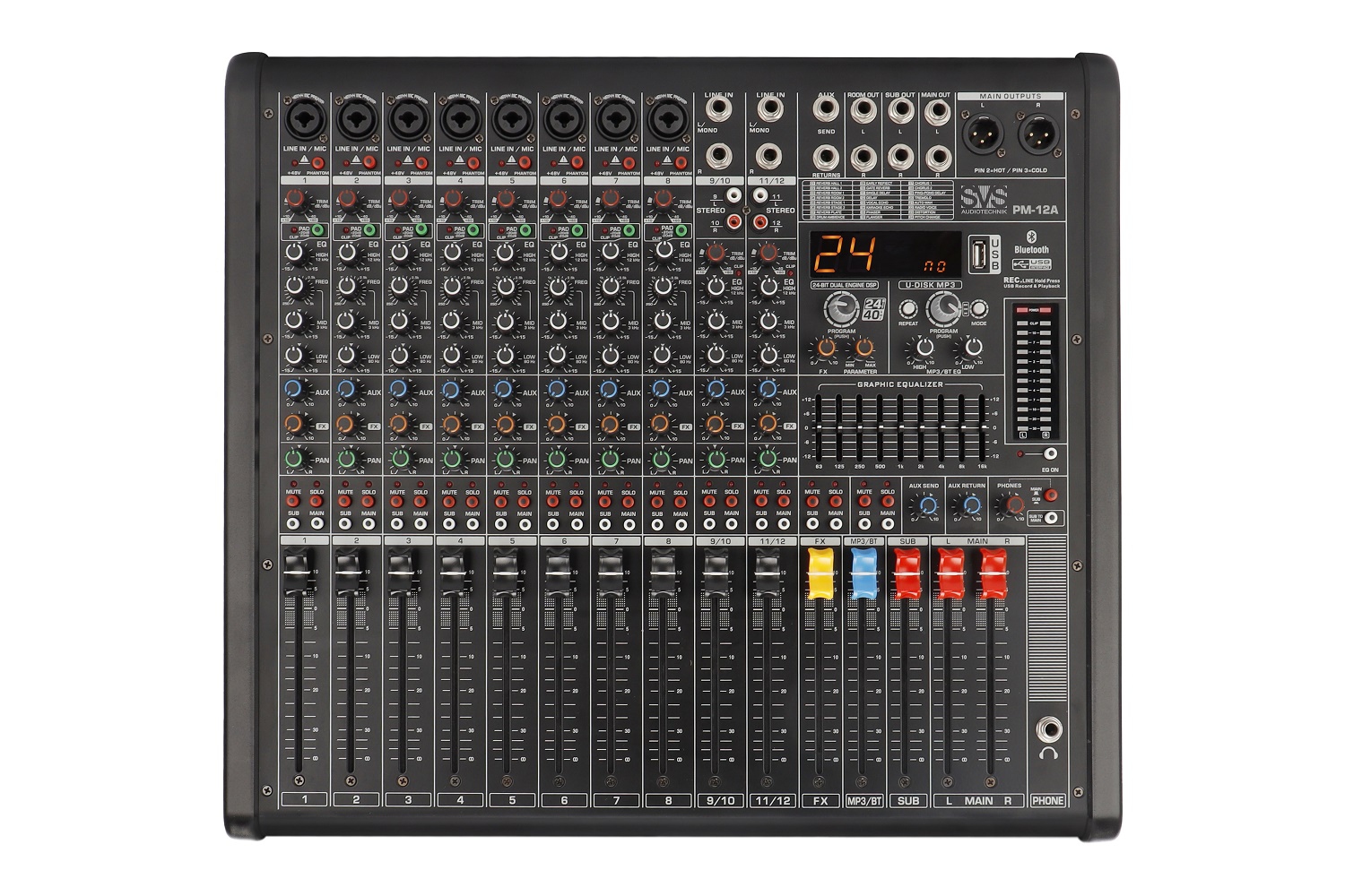 SVS Audiotechnik mixers PM-12A Активный аналоговый микшерный пульт, 12-канальный в Нальчике